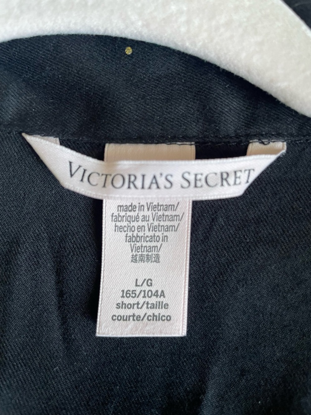 Victoria's Secret Black Pajama Set with Gold Star Accents - Picture 8 of 8